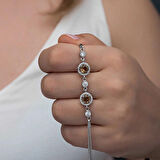 Supertrend ​gümüş Yuvarlak Zultanit Taşlı Kadın Bileklik