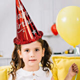 Simli Happy Birthday Şapka