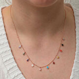 Supertrend Gümüş Renkli Damla Taşlı Şans Kadın Kolye