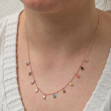 Supertrend Gümüş Renkli Damla Taşlı Şans Kadın Kolye