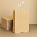 Supertrend Kraft Çanta Naturel Orta Boy 25x31cm 25li