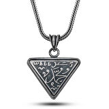 Supertrend Gümüş Muhammed Yazılı Cevşen Kolye