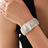 Supertrend Gümüş Elişi Kalemli Kadın Bilezik