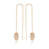 Supertrend Gümüş Zincirli Fatma Ana Eli Küpe