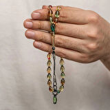 Supertrend Gümüş 1000 Ayar Kazaz Püsküllü Sıkma Kehribar Tesbih