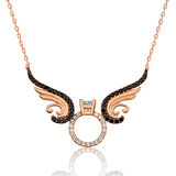 Supertrend Gümüş Tek Taş Melek Kadın Kolye