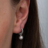 Supertrend Gümüş İnci Kadın Küpe