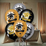 Mezuniyet Baskılı Metalik Balon 12"