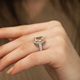 Supertrend Gümüş Baget Kare Kadın Yüzük