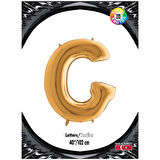 G Harf Altın Folyo Balon 40"