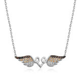 Supertrend Gümüş Kanatlı Kalp Kolye