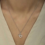 Supertrend Gümüş Kalp Kadın Kolye