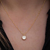 Supertrend Gümüş Gold Minimal Yuvarlak Anturaj Kadın Kolye