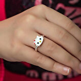 Supertrend Gümüş Kedi Çocuk Kız Yüzük