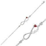 Supertrend Gümüş Sonsuzluk Aşkım Kadın Bileklik