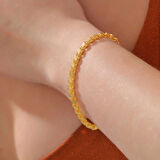 Supertrend Gümüş Gold Pullu Zincir Kadın Bileklik