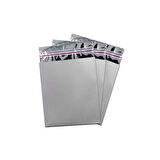 Gümüş Lüks Metalize Poşet 12x17