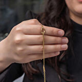 Supertrend Gümüş Gold Aşk Düğüm Kadın Bileklik