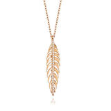 Supertrend Gümüş Ceviz Yaprağı Kadın Kolye