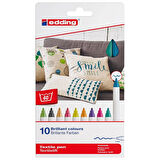 Supertrend 4600 Kumaş Tekstil Boyama Kalemi Seti 10 Renk FUN