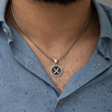 Supertrend ​gümüş Zülfikar Kılıcı Desenli Kolye