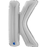 K Harf Supertrend Gümüş Folyo Balon 26"