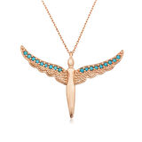 Supertrend Gümüş Kanatlı Melek Kadın Kolye