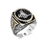 Supertrend Gümüş Tuğra Oval Erkek Yüzük