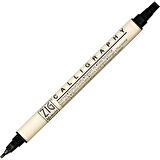 Supertrend Calligraphy Çift Uçlu Kaligrafi Kalemi 2 mm. + 5 mm. 010 Pure Black