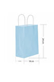 Supertrend Kraft Çanta Açık Mavi Küçük Boy 18x24cm 25li