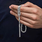 Supertrend Gümüş Kapsül Kesim Erkek Tesbih