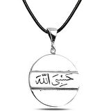 Supertrend Gümüş Arapça Hasbiyallah Yazılı Kolye