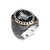 Supertrend Gümüş Tuğra Oval Erkek Yüzük