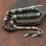 Supertrend ​doğaltaş Metal Püsküllü Hint Akik Taşlı Tesbih