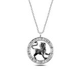 Supertrend ​​gümüş Aslan Burcu Kolye