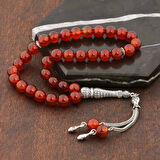 Supertrend ​doğaltaş Metal Püsküllü Dalmaçyalı Jasper Taşı Tesbih