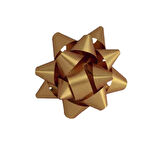 No:2 Altın Renkli Mat Metalik Hediye Paketi Süsü