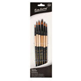 Supertrend Sentetik Sivri Yuvarlak Uçlu Fırça Seti 6'lı