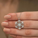 Supertrend Gümüş Kar Tanesi Kolye