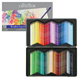 Supertrend Aqua Monolith Ağaçsız Sulandırılabilr Aquarell Boya Kalemi Seti 72 Renk Metal Kutu