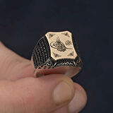 Supertrend Gümüş Osmanlı Tuğralı Erkek Yüzük