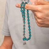 Supertrend Gümüş Püsküllü Ateş Kehribar Tesbih