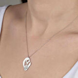 Supertrend ' Taşlı Gümüş Anne Bebek Kadın Kolye