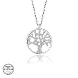 Supertrend ' Taşlı Gümüş Hayat Ağacı Kadın Kolye