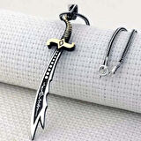 Supertrend Gümüş Hz. Ali Zülfikar Kılıcı Kolye