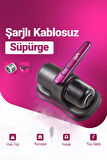  Şarjlı UV-C Işınlı 100W Akar Temizleme El Vakum Temizleme Toz Giderme