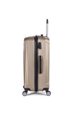 Polo&Sky Spring Model Gold Renk 2'li Valiz Seti Kabin + Orta