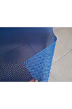 PVC PASPAS 90 X 50 CM MAVİ BANYO KAYMAZ YER ZEMİN MATI S-MAT ZİNCİR DESEN