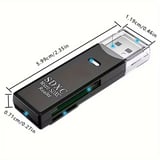 2in1 Usb 3.0 Micro Sd Hafıza Kartı - Tf Kart Okuyucu Hub Adaptör Veri Aktarıcı
