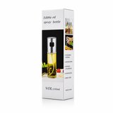 100 Ml Sprey Cam Yağdanlık Krom - Renkli Sprey Kafa - İnce Uzun Şişe